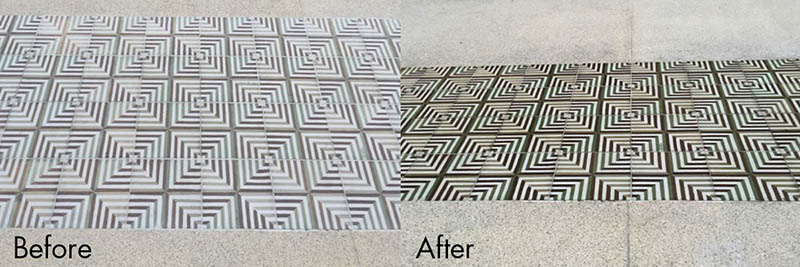 Before after STAIN-PROOF Color Enhancing Sealer